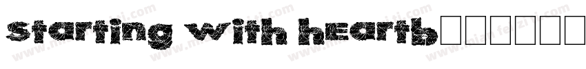 starting with heartb字体转换